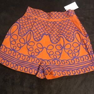 Embroidered shorts